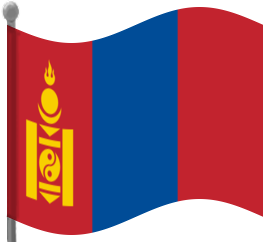 mongolia flag waving
