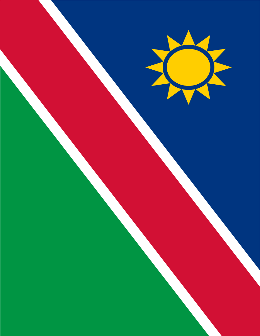 namibia flag full page