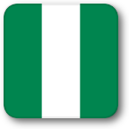 nigeria flag square shadow