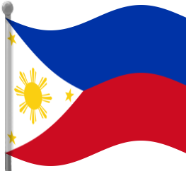 philippines flag waving