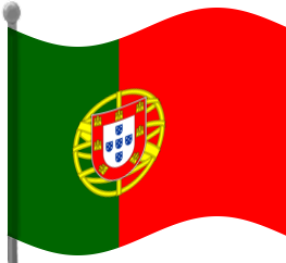portugal flag waving