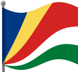 seychelles flag waving