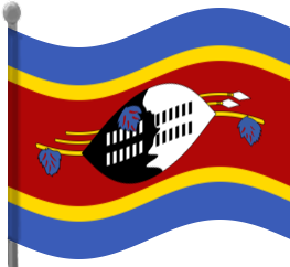 swaziland flag waving