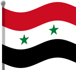syria flag waving