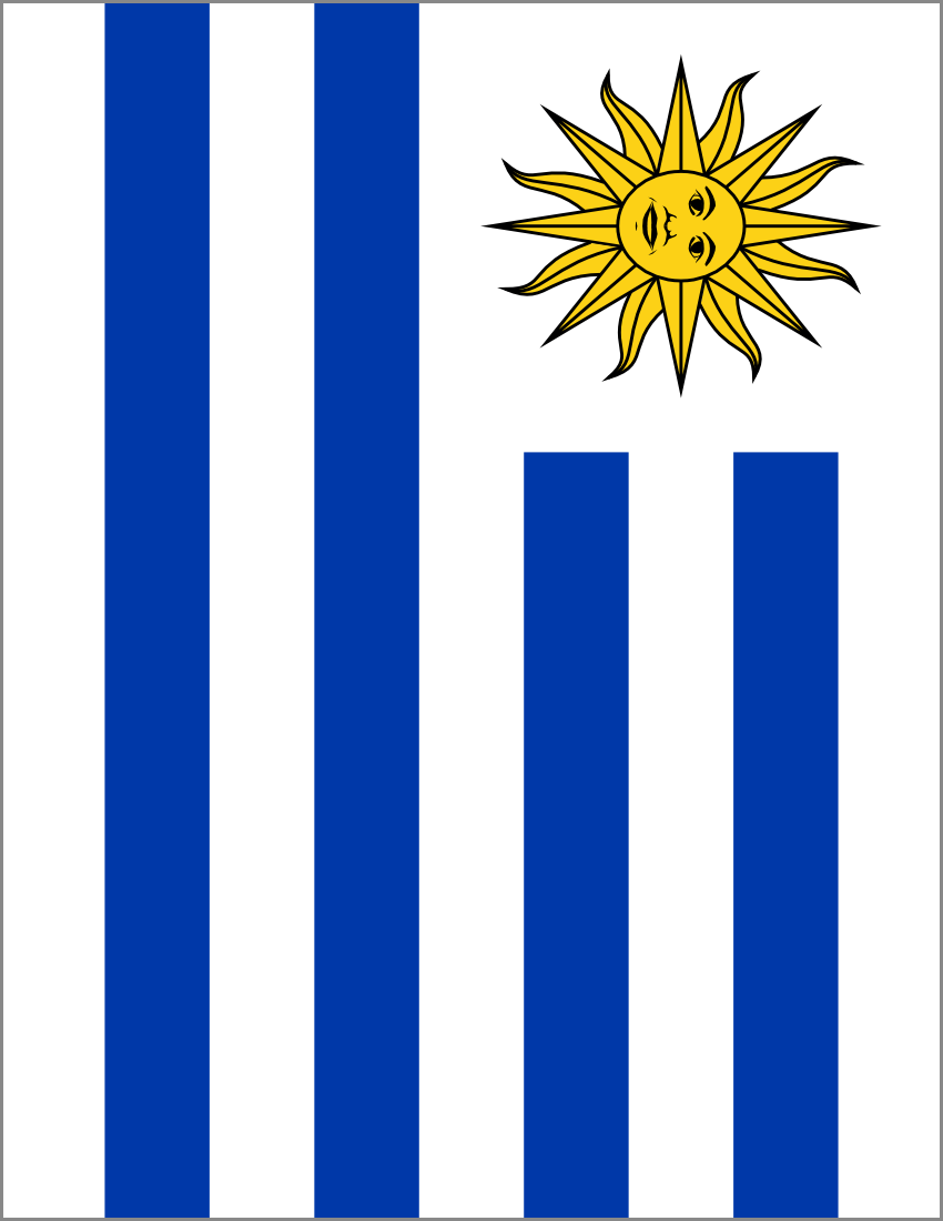uruguay flag full page