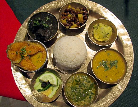 thali typical Assamese