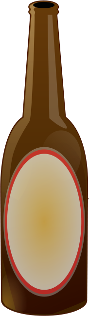 beer bottle blank label