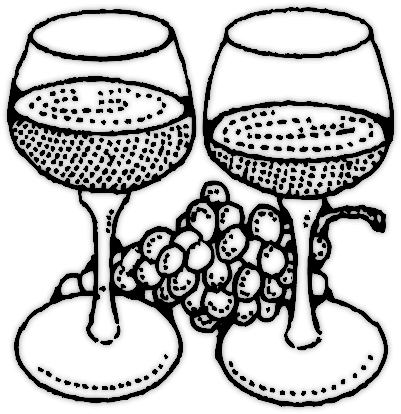 two glasses of wine. two glasses of wine