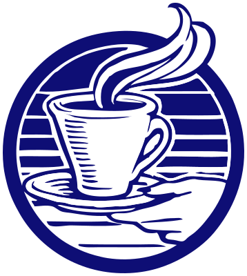 coffee icon blue