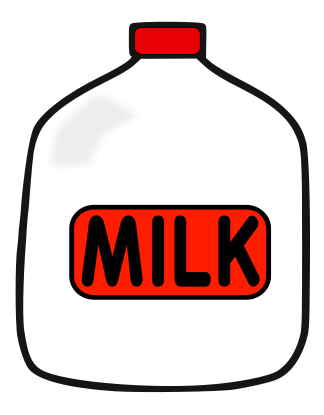 milk jug no handle