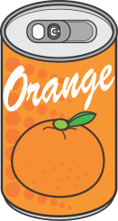 soda can orange