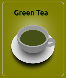 Green tea sign
