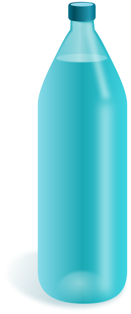 water bottle blue