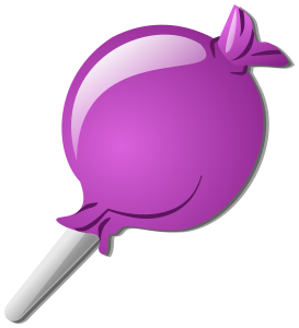 crystal lollipop purple