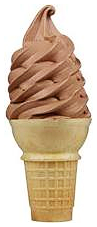 chocolate soft cone