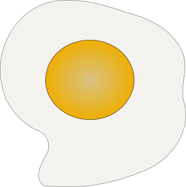 clip art egg. SUNNYSIDE UP EGG - public domain clip art image