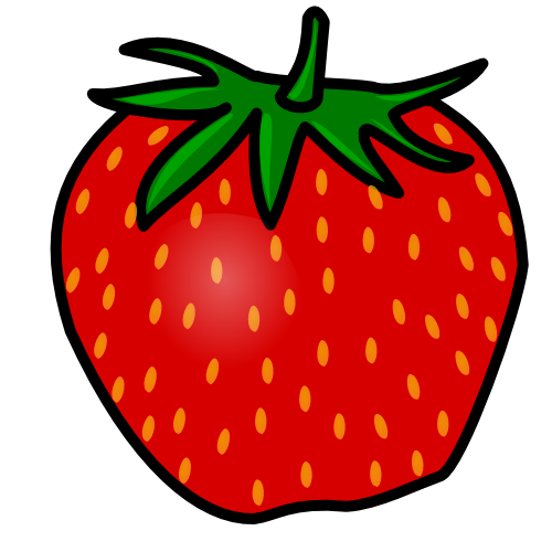 red strawberry clipart - photo #47