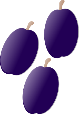 3 plums