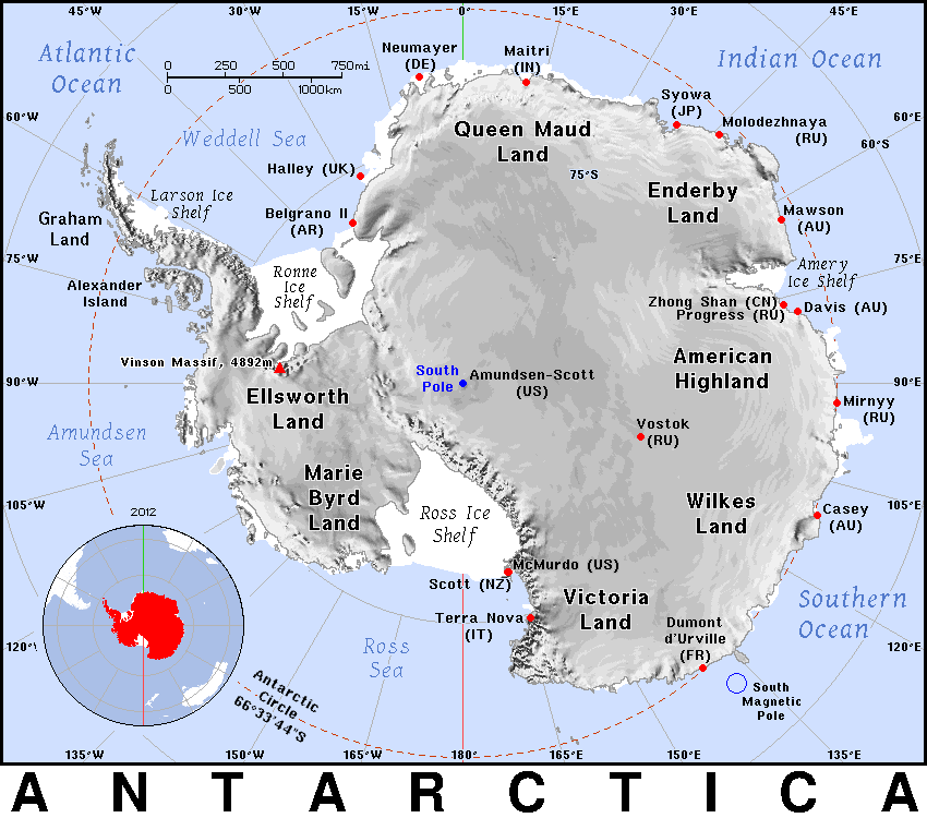 Antarctica detailed