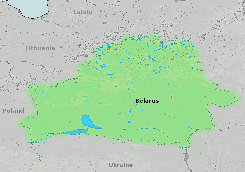 Belarus topographic