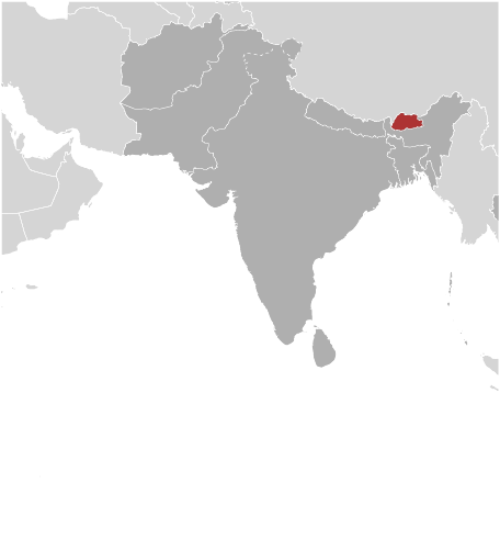 Bhutan location