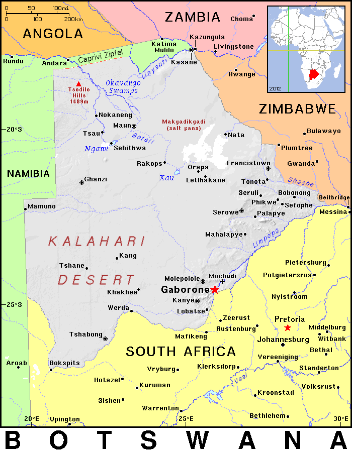Botswana detailed