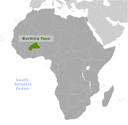 Burkina faso location label