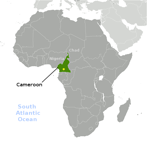 Cameroon location label
