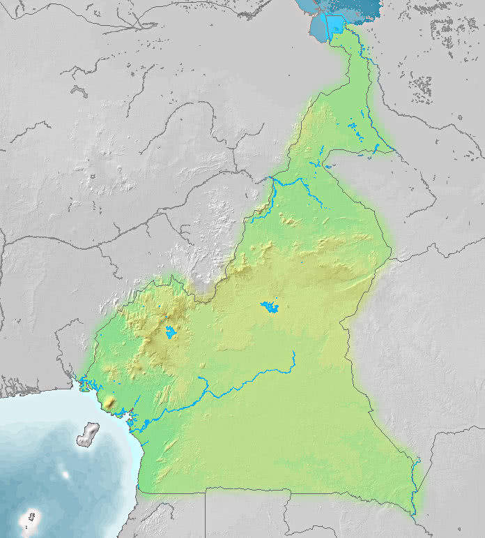 Cameroon topographic