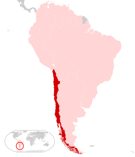 Chile location map