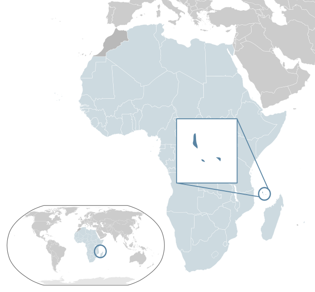 Comoros location map