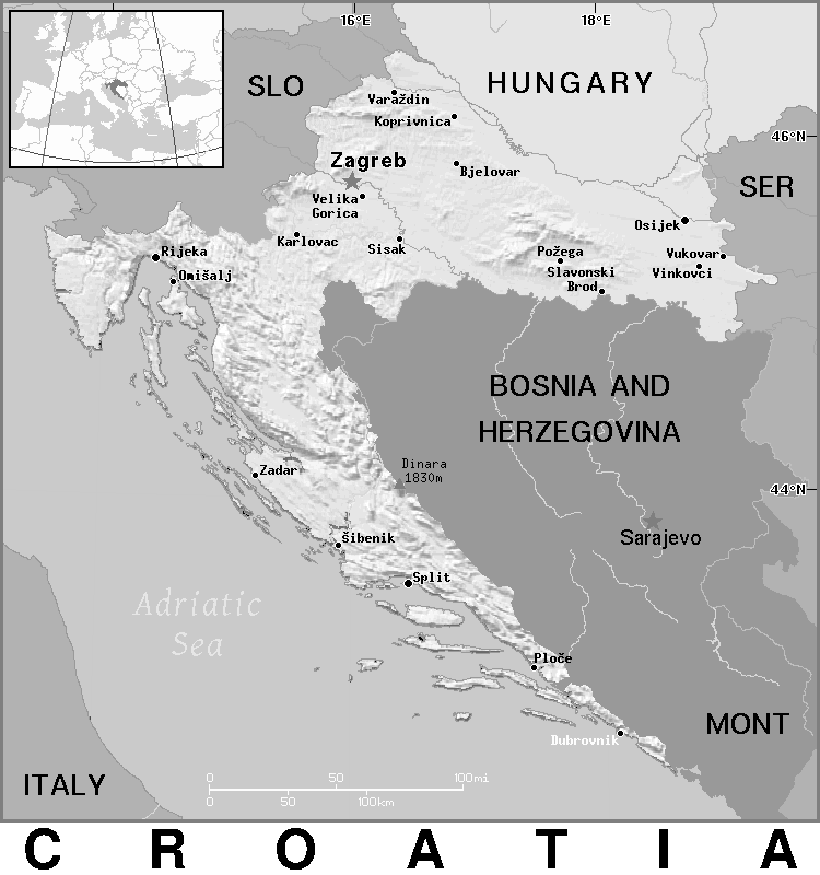 Croatia BW