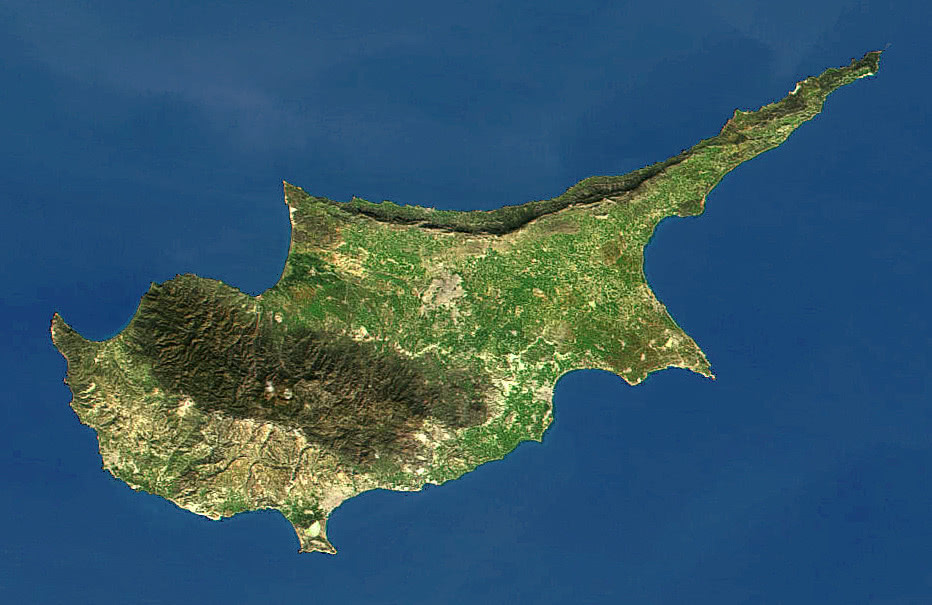 Cyprus aerial photo NASA