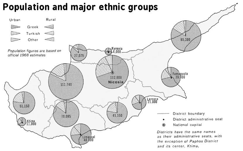 Cyprus population density 1972