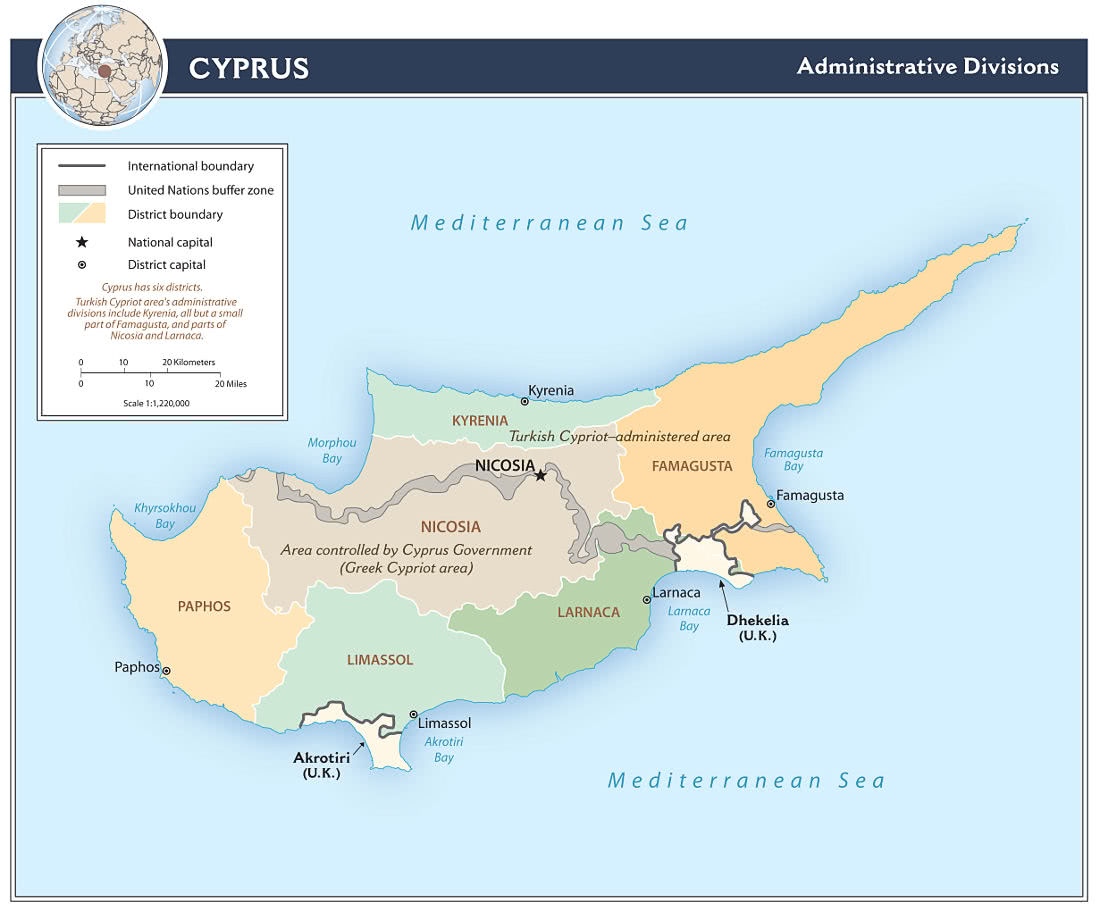 Cyprus regions 2010