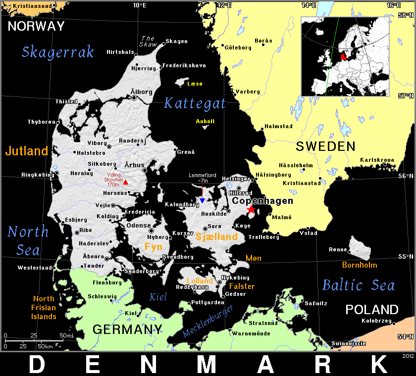 Denmark detailed dark