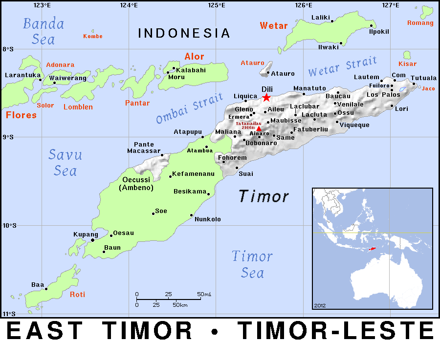 East Timor detailed