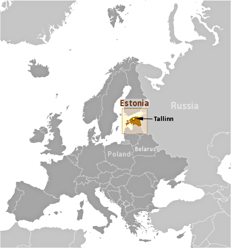 Estonia location label