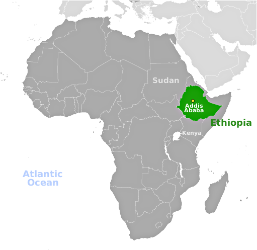 Ethiopia location label