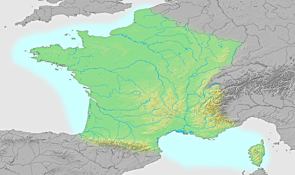 France topographic