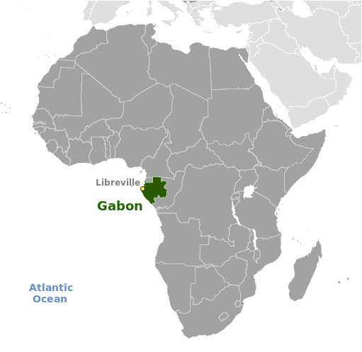 Gabon location label