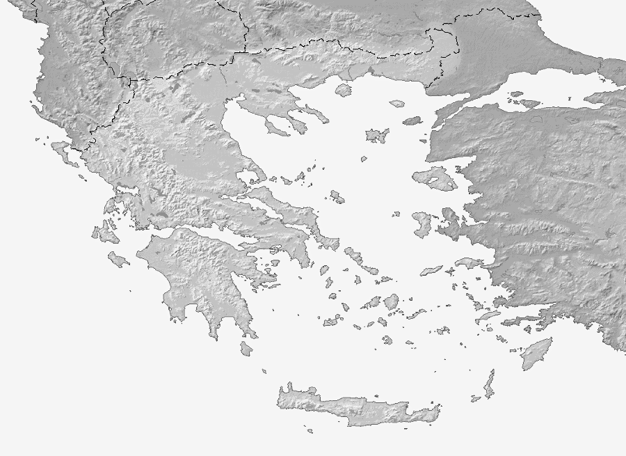 Greece topography