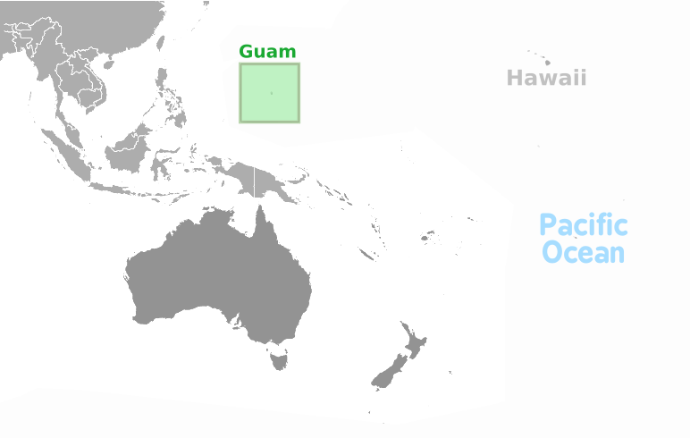 Guam location label