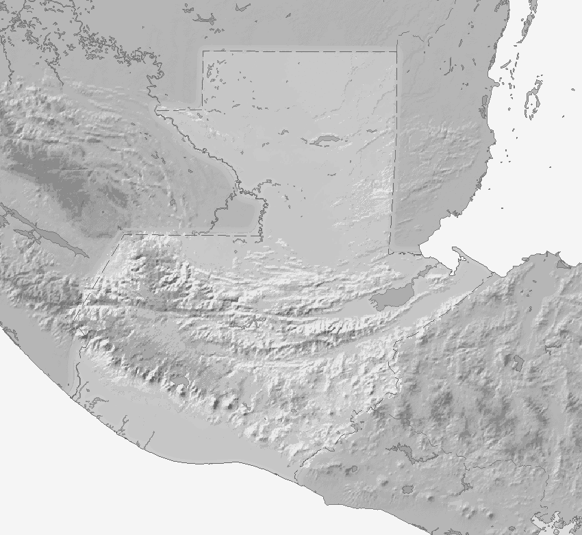 Guatemala topographic