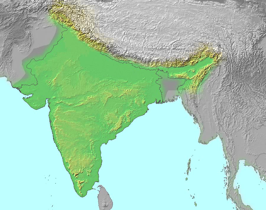 India topographic