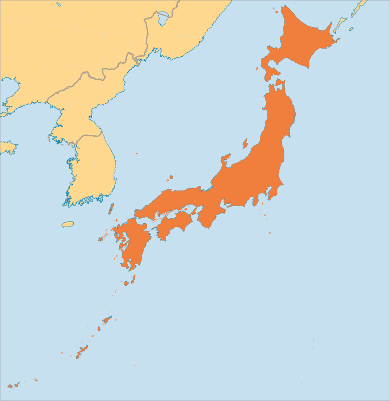 Japan map location