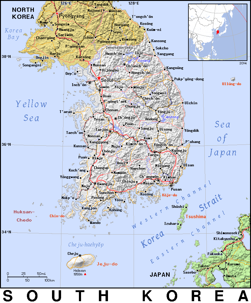 Korea South detailed 2