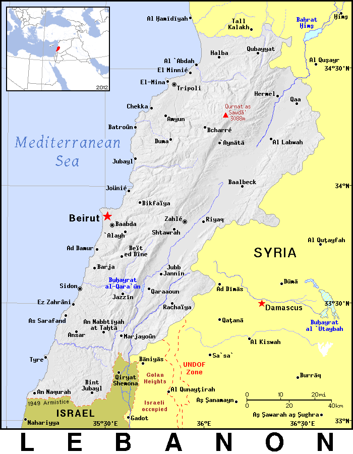 Lebanon detailed