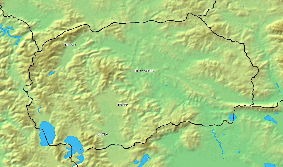 Macedonia topographic