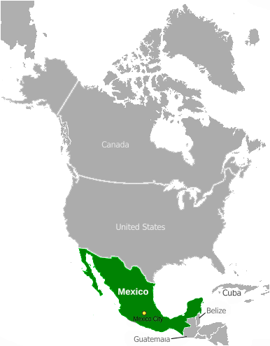 Mexico location label